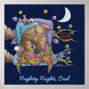 Nachtnacht, Owl Poster