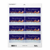 Nachtnacht voor Kerstmis Etiket (Full Sheet)