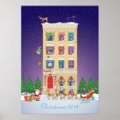 Nachtnacht voor Kerstmis Poster (Voorkant)