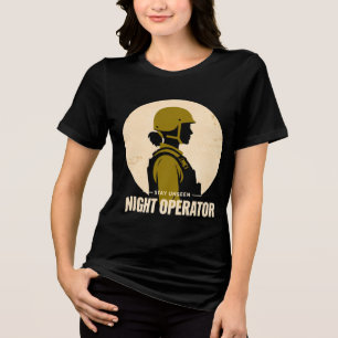Nachtoperator Vintage Dames Tactische T-shirt