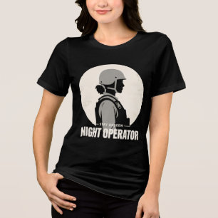 Nachtoperator Vintage Dames Tactische T-shirt