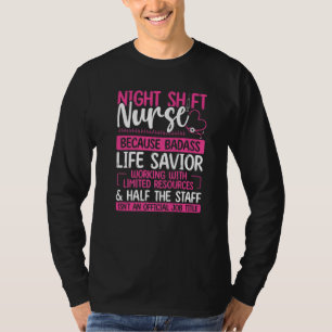Nachtploeg verpleegster Levensredder Nachtverplegi T-shirt