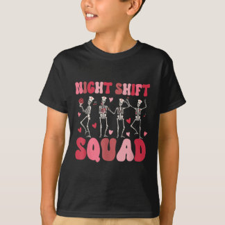 Nachtploeg verpleegsters skelet dansen grappig Va T-shirt