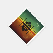 Nachtreflectie in Eid Mubarak Servet (Hoek)