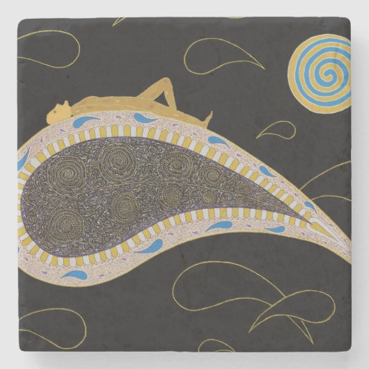 Nachtreis - Marble Stone Onderzetter (Voorkant)