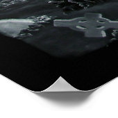 Nachts auf dem Friedhof Engel mit Teufel Poster (Hoek)