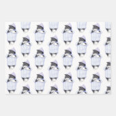 NACHTSHIRT CAT Flat Sheet Wrapping Papier Inpakpapier Vel (Voorkant)