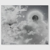 NACHTSKY IN ZWART EN WITTE CADEAUPAPIER (Vlak)