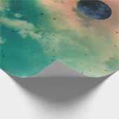 NACHTSKY MET CLOUDS EN STARS GIFT WRAPPING CADEAUPAPIER (Hoek)