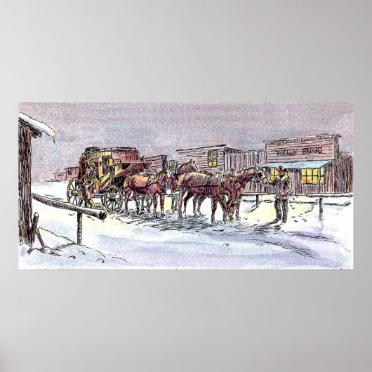 NACHTSTAGECOACH VAN SHARON SHARPE POSTER (Voorkant)