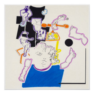 Nachttekening 14 van Pascale Baud P Poster Perfect Poster