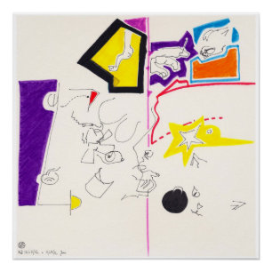 Nachttekening 2 van Pascale Baud P Poster Perfect Poster