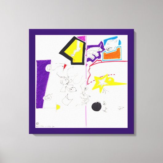 Nachttekening en nap tekening 02 Canvasafdruk Canvas Afdruk (Voorkant)