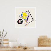 Nachttekening en nap tekening 15 van PHaud Archiva Poster (Keuken)