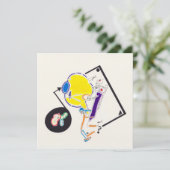 Nachttekening en nap tekening 15 Vreemde vierkant  Kaart (Staand voorkant)