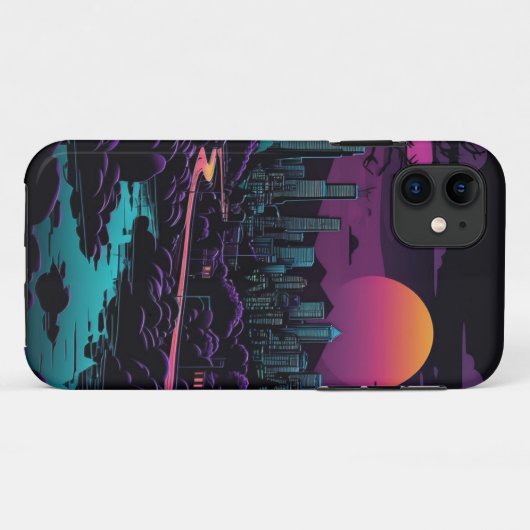 nachttijd Case-Mate iPhone case (Achterkant (horizontaal))