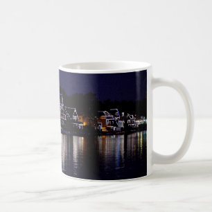 Nachttijd in Boat House Row Koffiemok