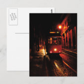 Nachttram in Lissabon Briefkaart (Voorkant / Achterkant)