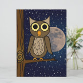 Nachtuil Feestdagenkaart (Staand voorkant)