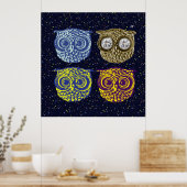 nachtuil poster (Keuken)