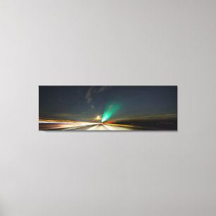 Nachtverkeer Canvas Afdruk