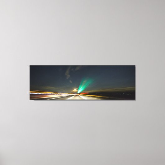 Nachtverkeer Canvas Afdruk (Voorkant)