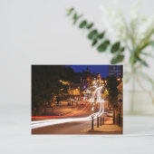 Nachtverkeer in het centrum van Harrogate Briefkaart (Staand voorkant)
