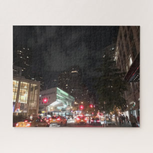 Nachtverkeer in Lincoln Center New York City NYC Legpuzzel