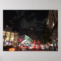 Nachtverkeer in Lincoln Center New York City NYC