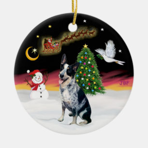 Nachtvlucht - Australian Cattle Dog Keramisch Ornament