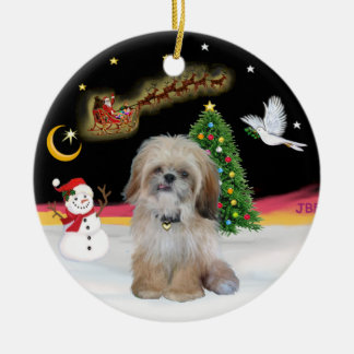 Nachtvlucht - Shih Tzu (P) Keramisch Ornament
