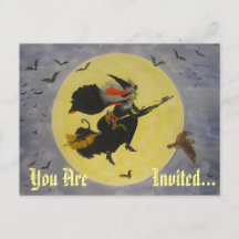 "Nachtvlucht!" Uitnodigingskaart