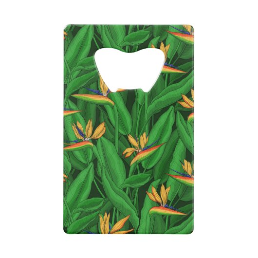 Nachtvogel van de paradijstuin kredietkaart flessenopener (Voorkant)