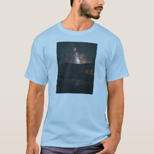 nachtvuren op kampvuur t-shirt