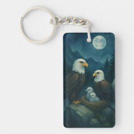Nachtwacht - Adelaarsfamilie onder de sterren Sleutelhanger