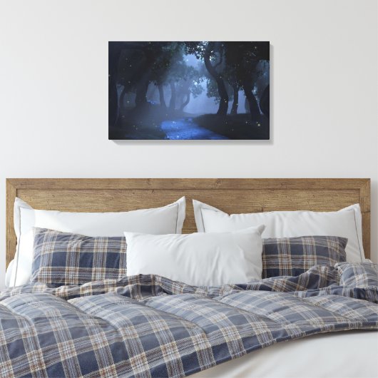 Nachtwandeling Canvas Print (Insitu (Slaapkamer))