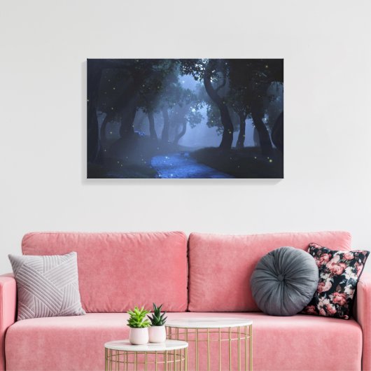 Nachtwandeling Canvas Print (Insitu (Woonkamer))