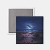 Nachtwoestijn Volle Maan Magneet (Voorkant / Achterkant)