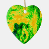 Nachtzicht Lion Art Fluorescerende Print Keramisch Ornament (Rechts)