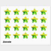 Nachtzicht Lion Art Fluorescerende Print Ster Sticker (Vel)