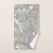 Nacre marocaine de motif de Quatrefoil (Serviette à main)