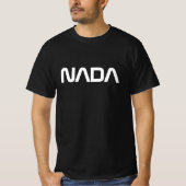 NADA t shirt grappig ruimteagentschap parody t-shi (Voorkant)