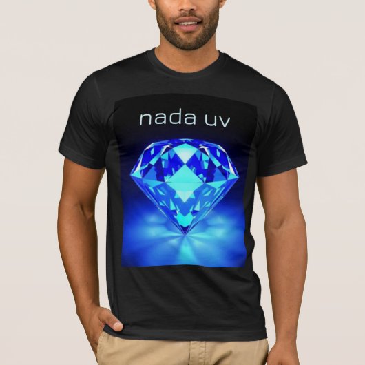 Nada UV Blauw Diamant T-shirt (Voorkant)