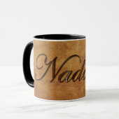 NADAL Nom Marqué Cadeau Boire Mug (Devant gauche)