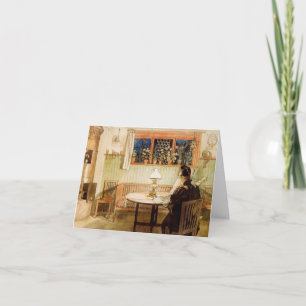 Nadat de kinderen naar bed zijn gegaan notitiekaartje