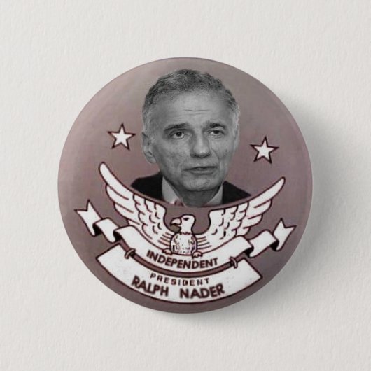 Nader Independent President Button (Voorkant)