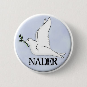 Nader Peace Dove Button