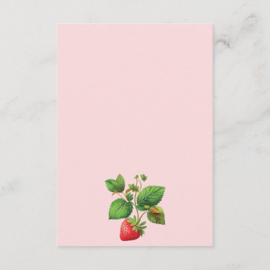 Nadere gegevens over aardbeien en ponies Summer We Informatiekaartje (Achterkant)