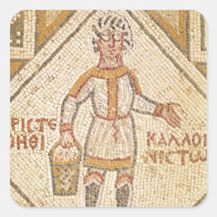 Nadere gegevens van een bouwer vierkante sticker