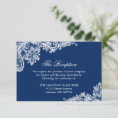 Nadere informatie over marineblauwwitte bruinaarde informatiekaartje (Staand voorkant)